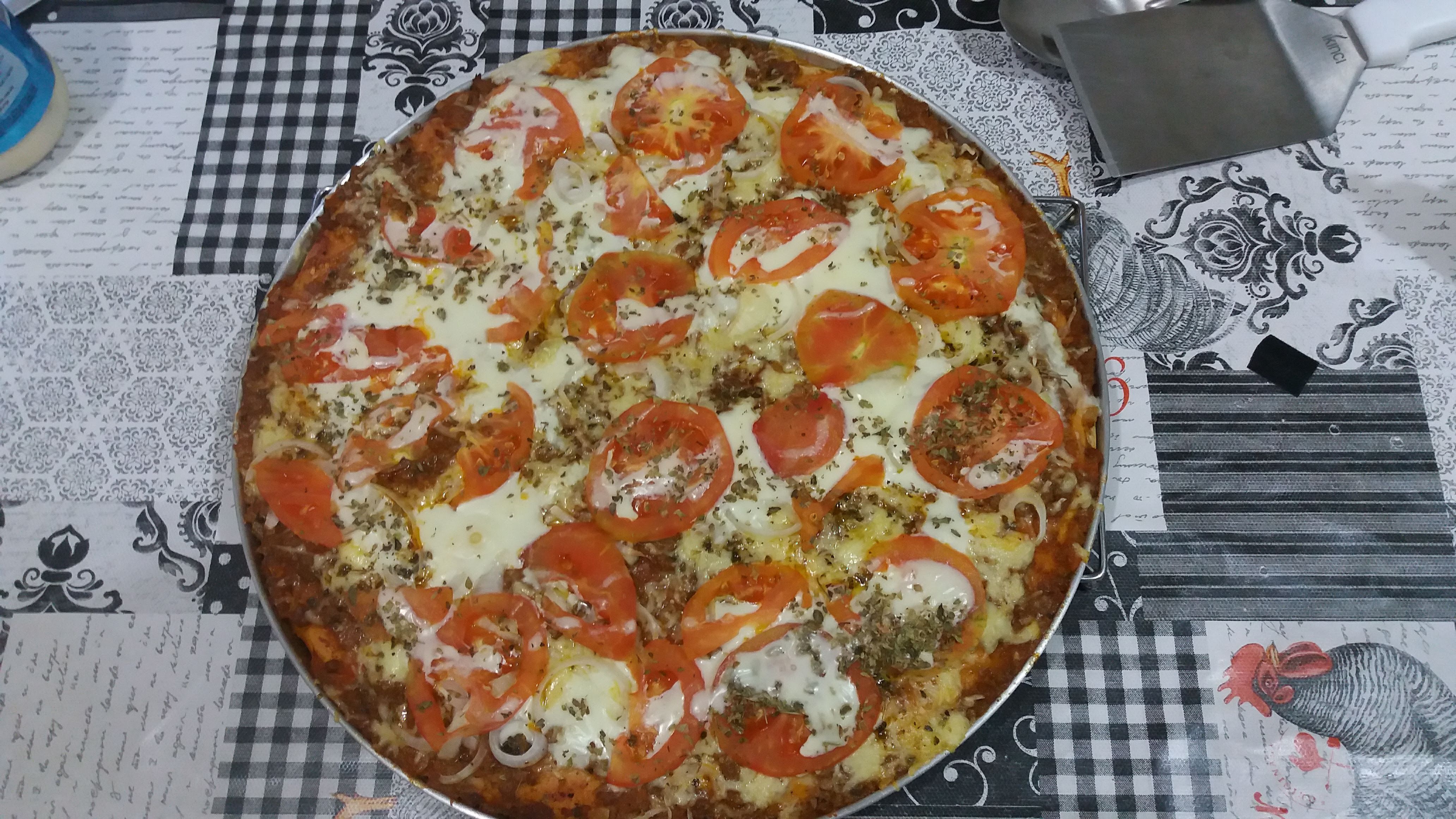 Pizza de carne moída