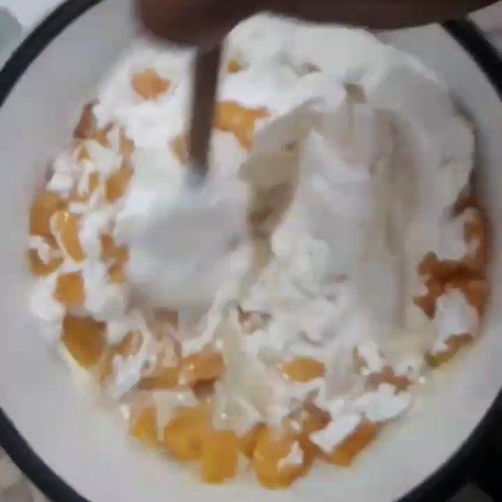 Recheio de creme para bolo