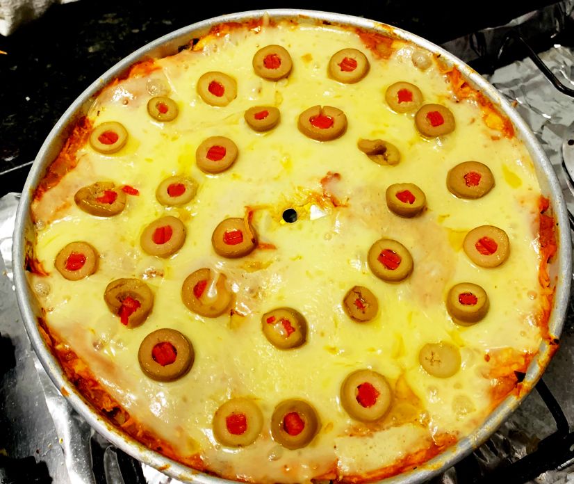 Risoto de frango com queijo