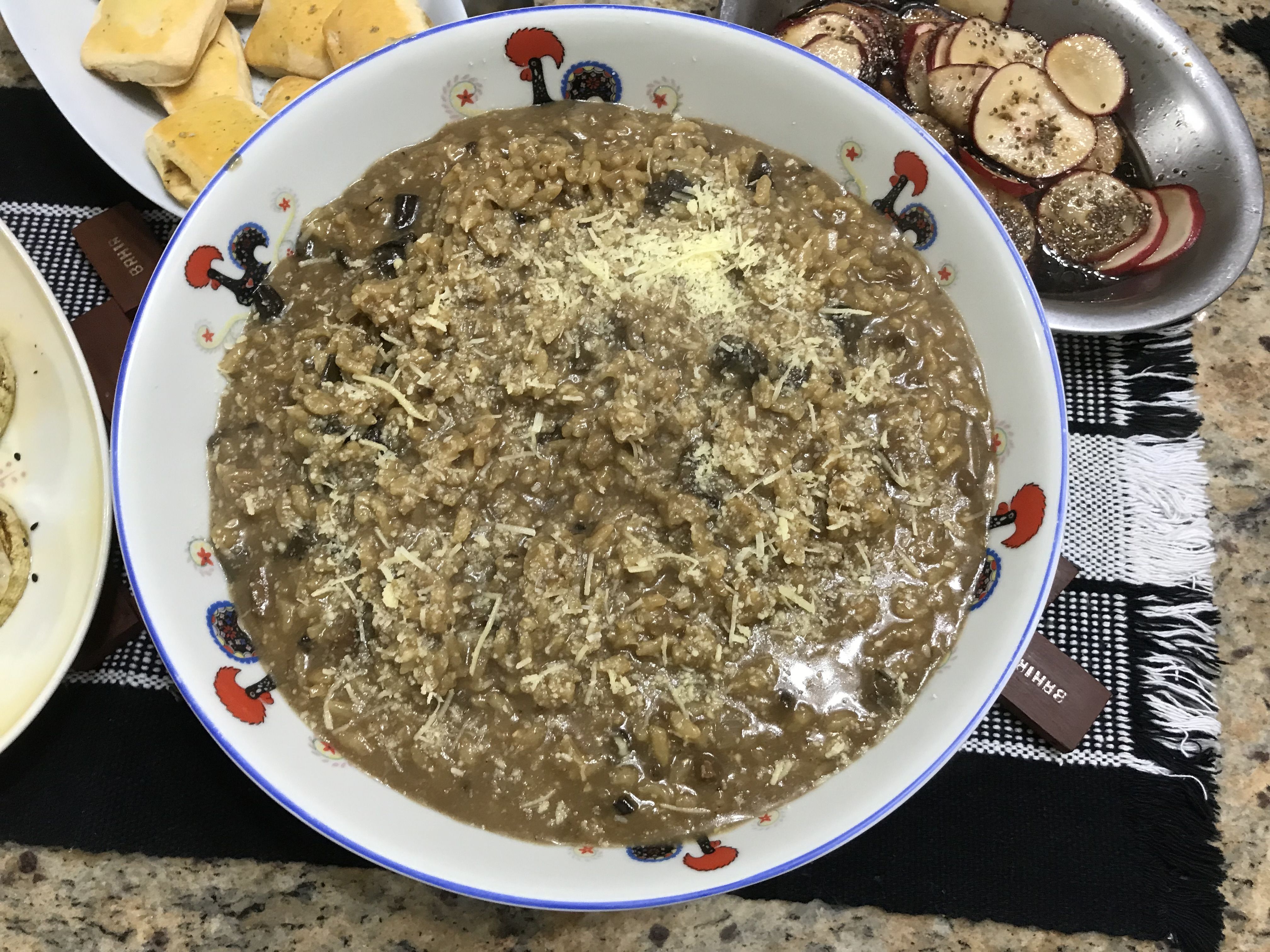 Risoto de funghi secchi supergostoso