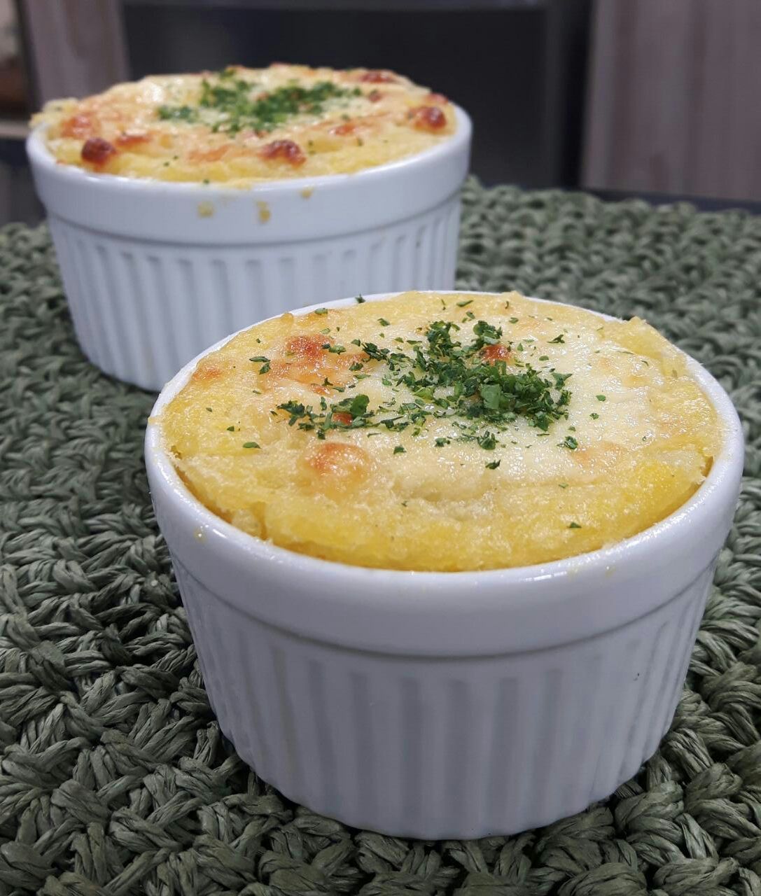 Souflé de Milho e Gorgonzola