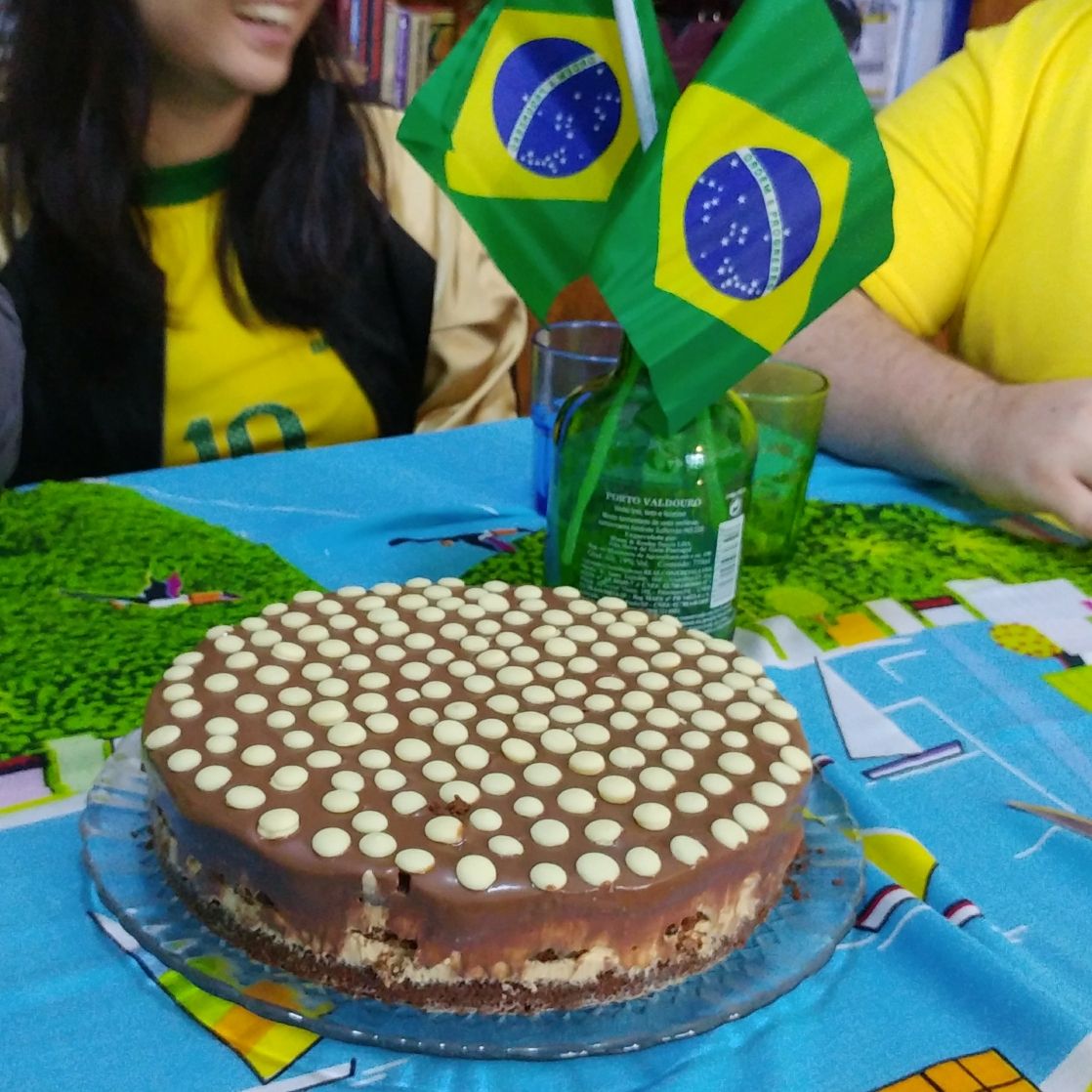 Torta cheesecake de doce de leite