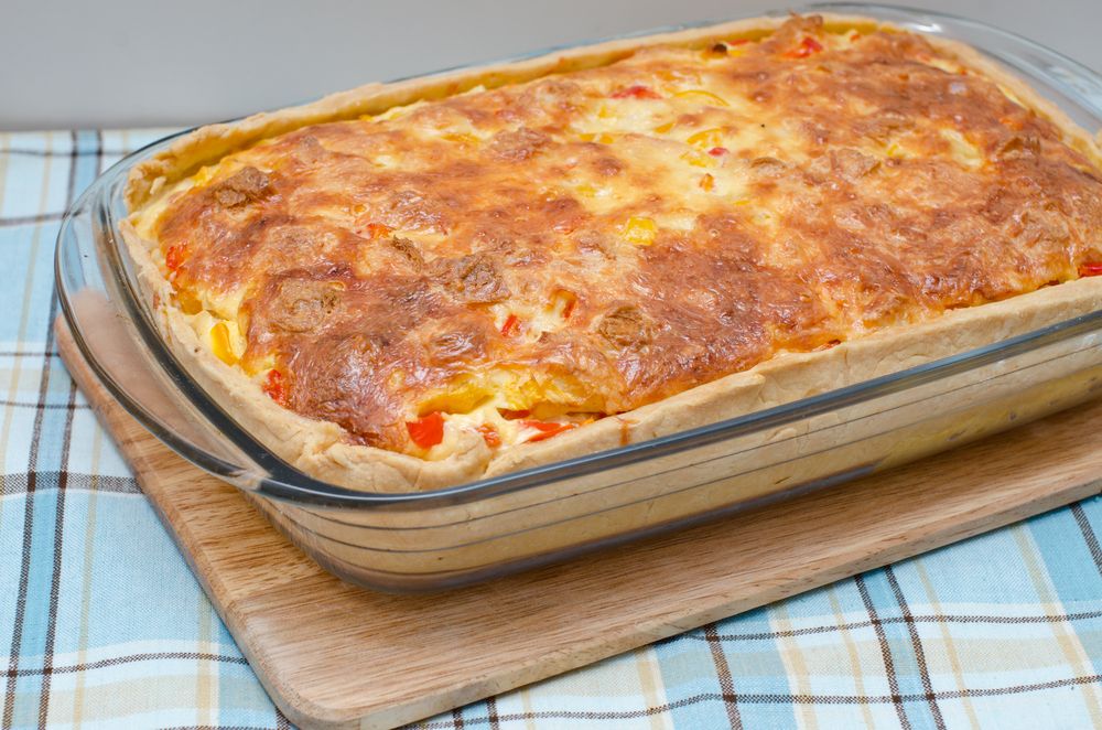 Torta de atum prática feita no liquidificador