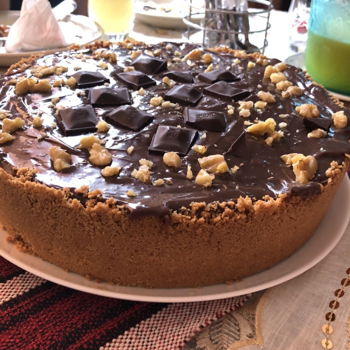 Torta de chocolate com damasco